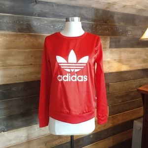Adidas Red Satin Top